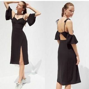 Urban Outfitter cold shoulder midi dress